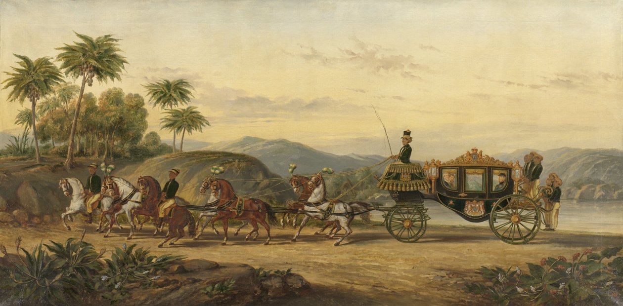مدرب مانغكو ناغورو الرابع، حوالي 1870 (زيت على قماش) بواسطة بيتر Alardus Haaxman