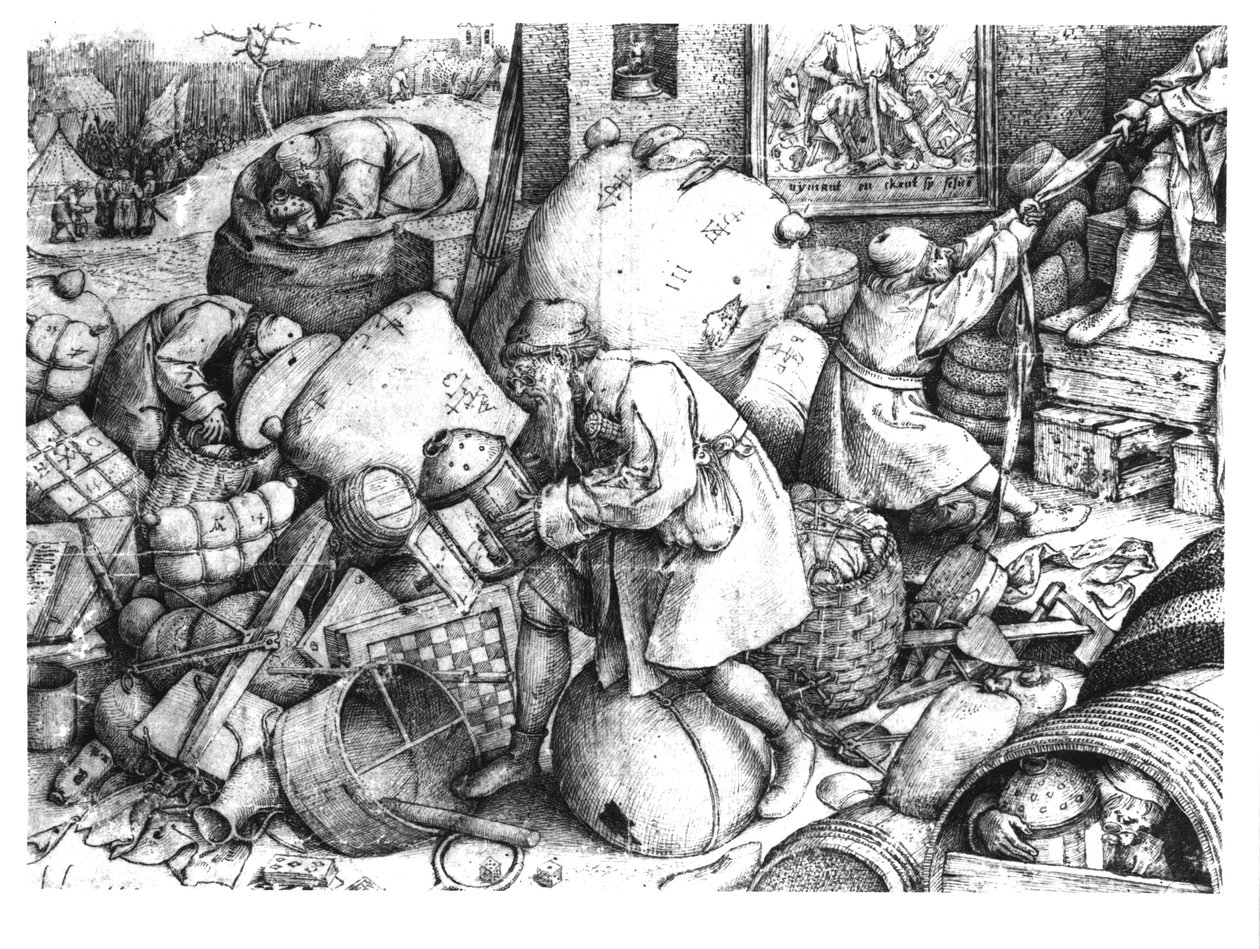 كل شخص ، محفور من قبل Hieronymus Cock (c.1510-70) c.1558 بواسطة بيتر بروغل الأكبر