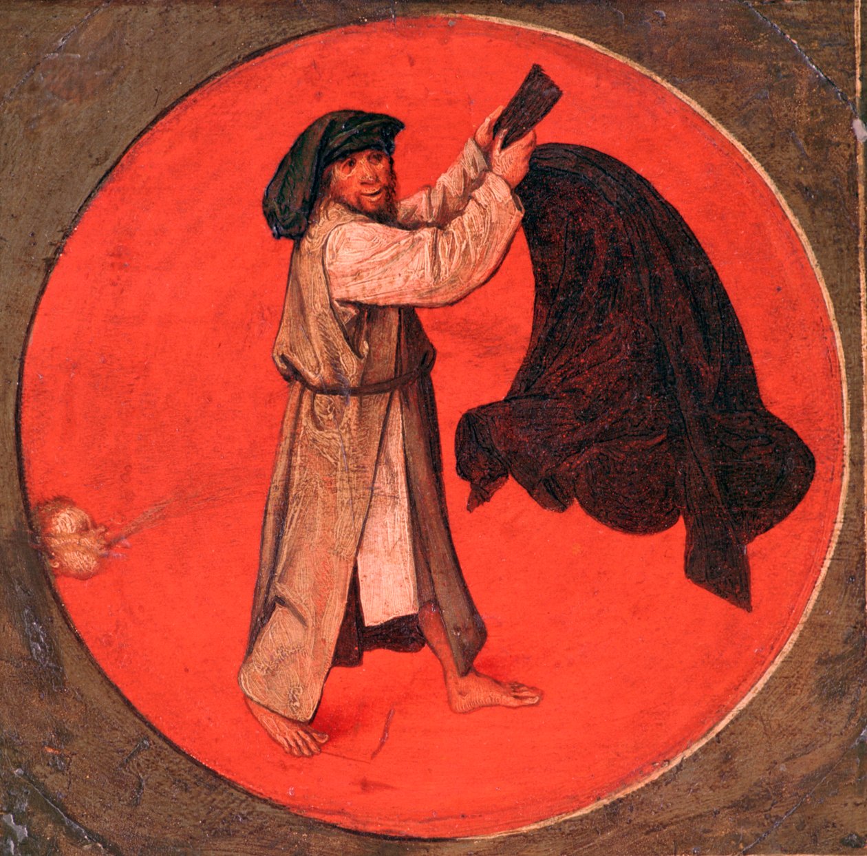 يهز معطفه حسب الريح ، c1558-1560 بواسطة بيتر بروغل الأكبر