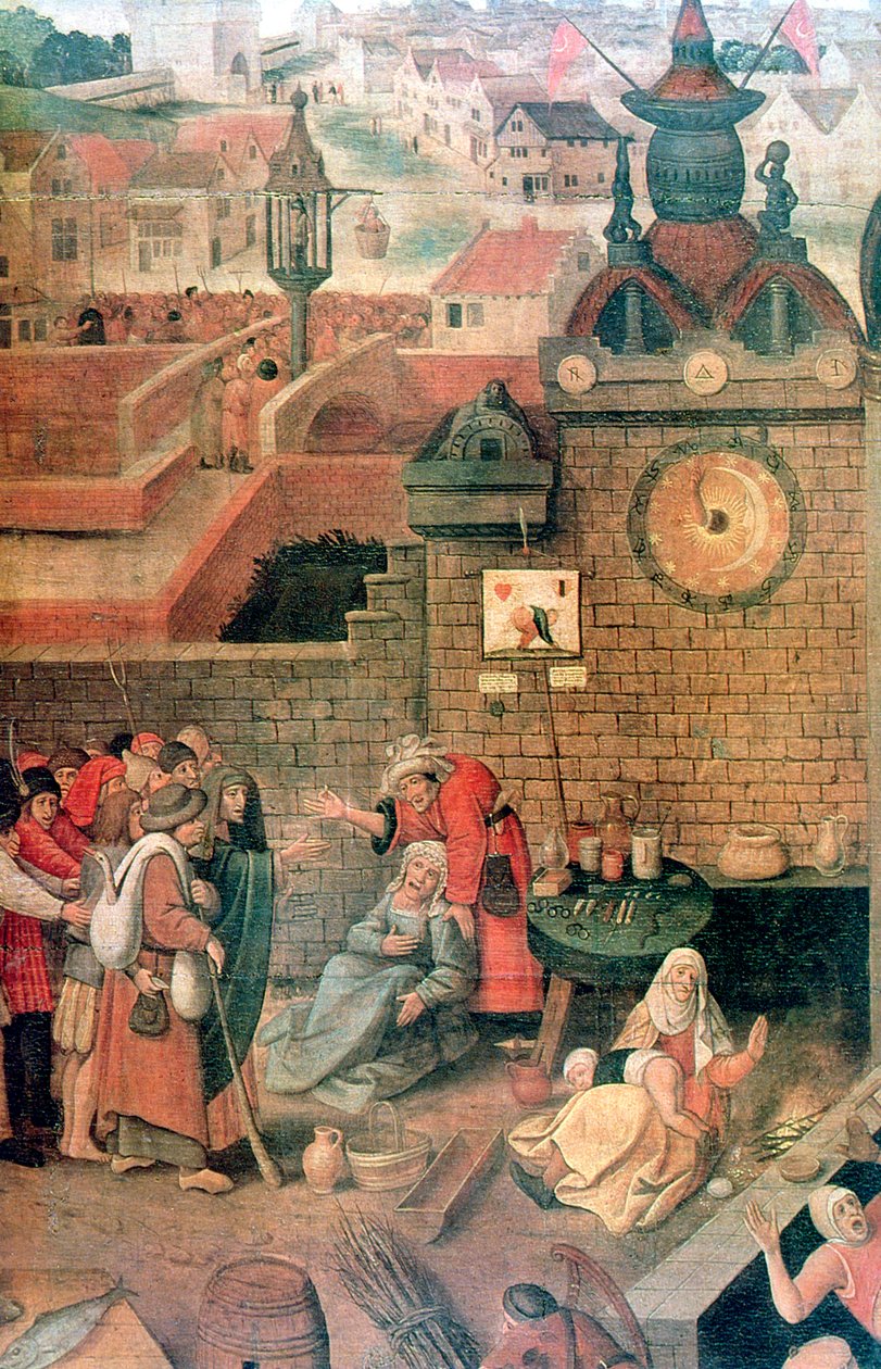 المسيح يقود التجار من تفاصيل الهيكل ، c1584-1638 بواسطة بيتر بروغل الأصغر