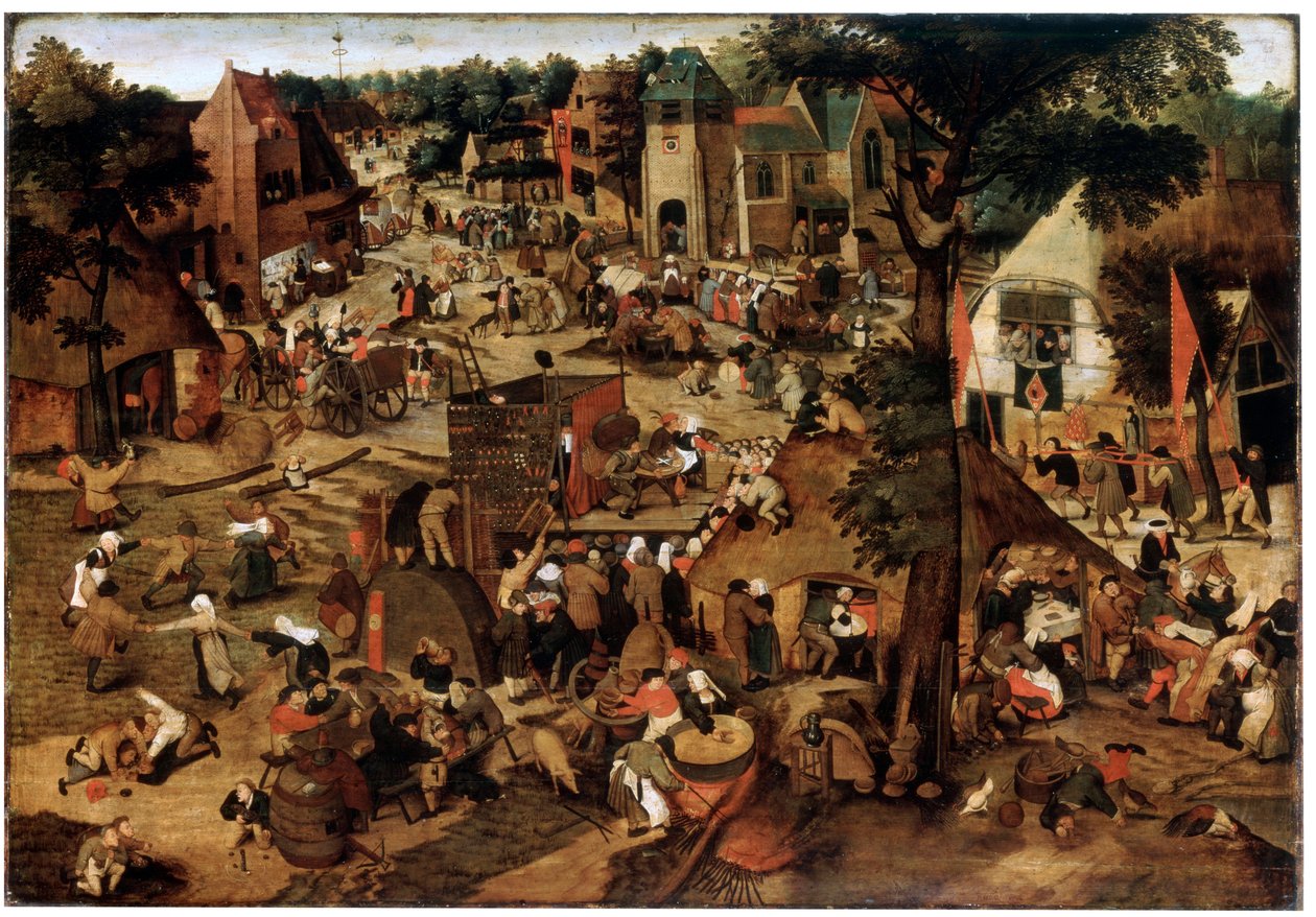 معرض بأداء مسرحي ، c1580-1630 بواسطة بيتر بروغل الأصغر