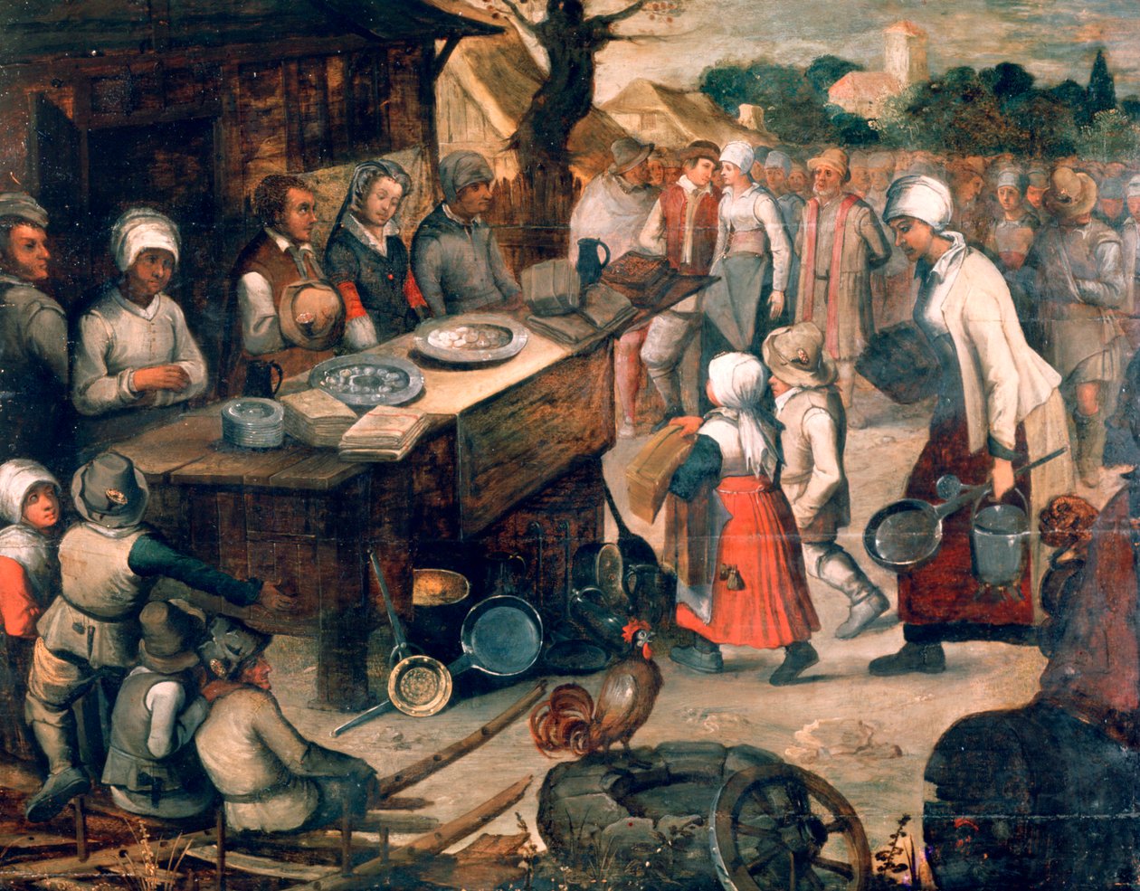 تقديم الهدايا ، c1584-1638 بواسطة بيتر بروغل الأصغر