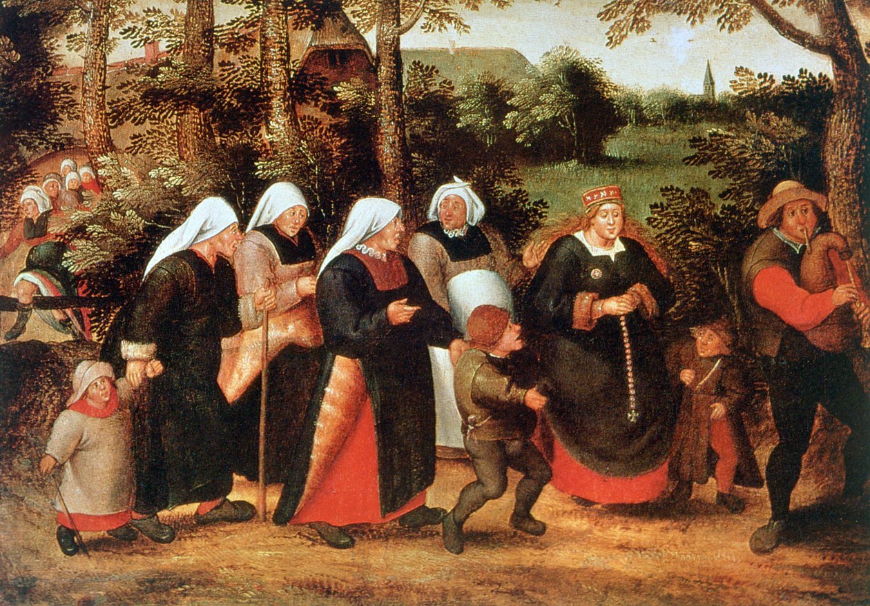موكب العروس ، c1584-1638 بواسطة بيتر بروغل الأصغر