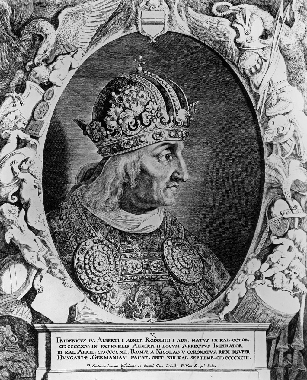 صورة لفريدريك الرابع (1415-1493) ، الإمبراطور الروماني المقدس ، منقوش بواسطة سومبل ، بيتر فان (BC1600) بواسطة بيتر كلايز سوتمان