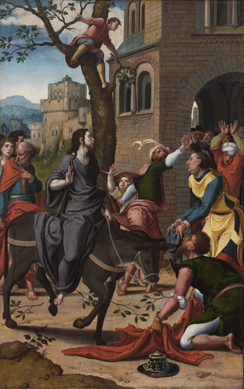 الدخول الى القدس بواسطة بيتر Coecke van Aelst أو ورشة عمل