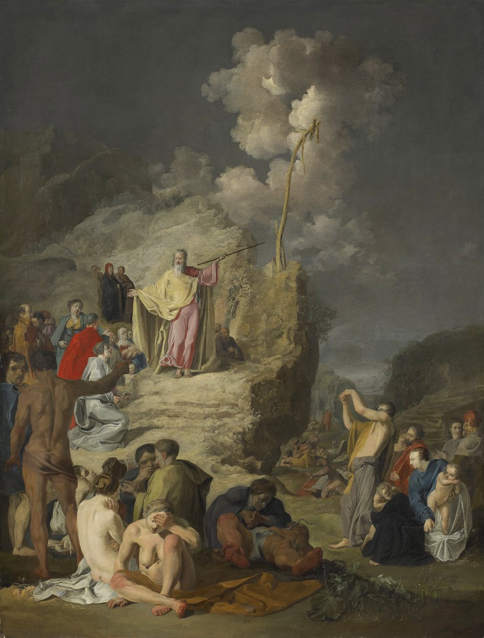 موسى والأفعى النحاسي ، 1625-46 بواسطة بيتر فرانز دي غريبر