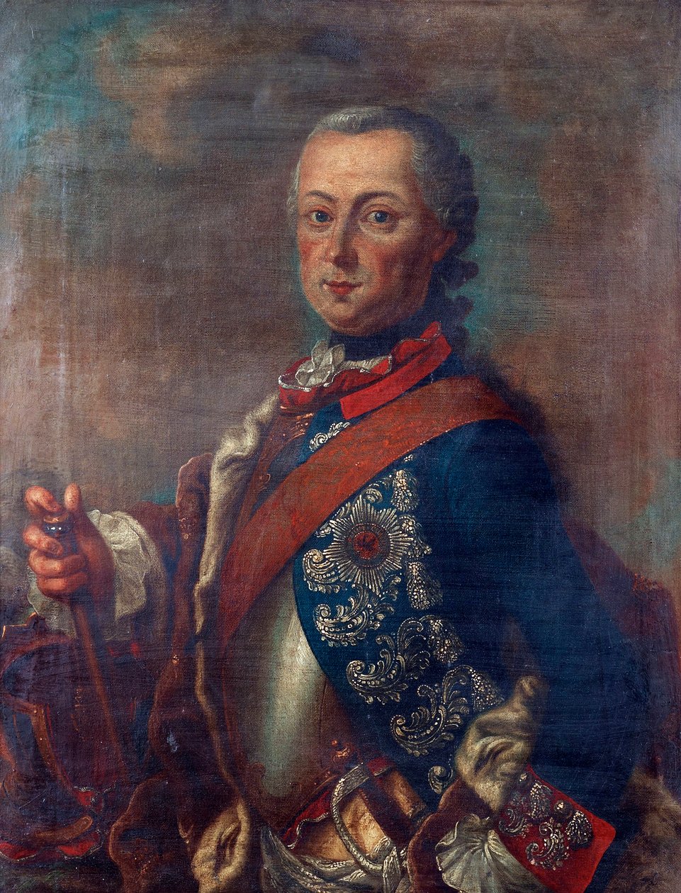 فريدريك الثاني ملك بروسيا ، المعروف باسم فريدريك العظيم - صورة فريدريك الثاني ملك بروسيا (1712-1786) بقلم بيتر فريدريك دي لا كروا (1709-1782) ، - زيت على قماش ، 51 × 39 - مجموعة خاصة بواسطة بيتر فريدريك دي لا كروا