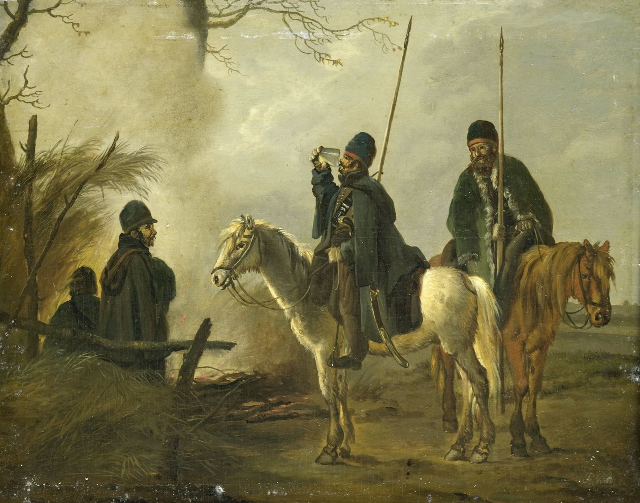بؤرة القوزاق الاستيطانية في عام 1813 بواسطة بيتر جيراردوس فان أوس