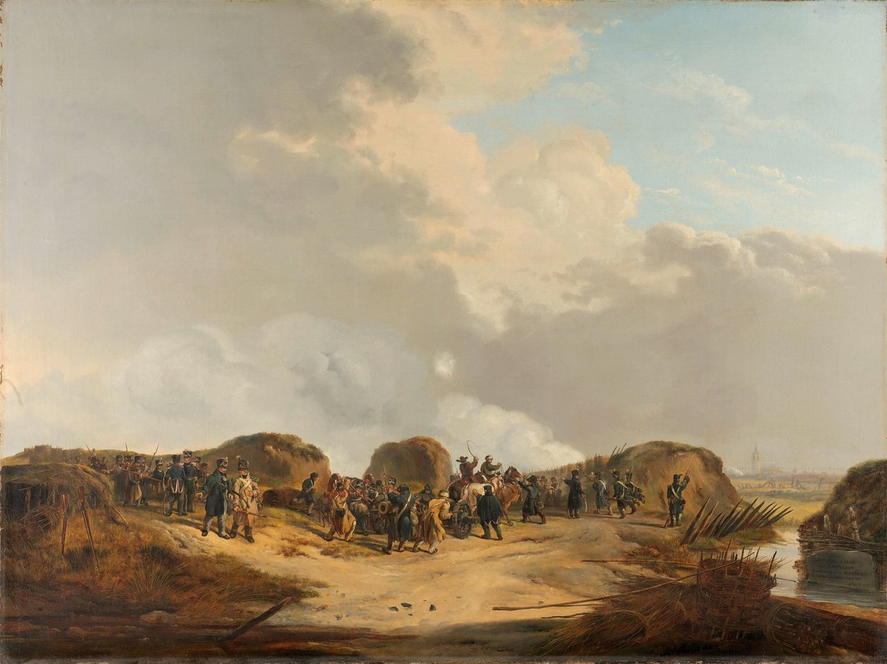 تم بناء Demilune في حصار Naarden ، أبريل 1814 بواسطة بيتر جيراردوس فان أوس