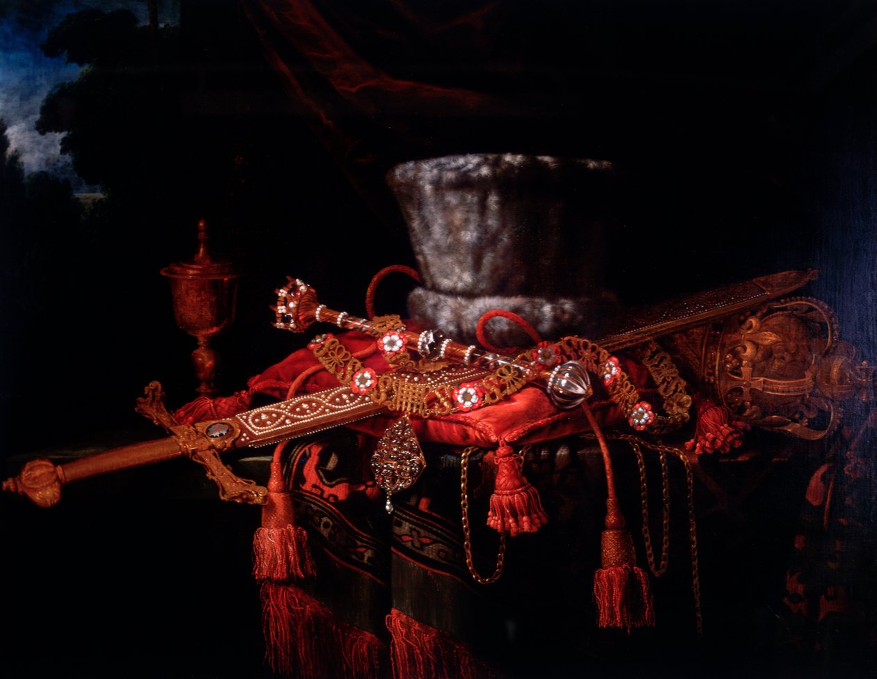 "The Insignia of the City of London"، c1650-c1700 بواسطة بيتر جيريتش فان رويسترايتين