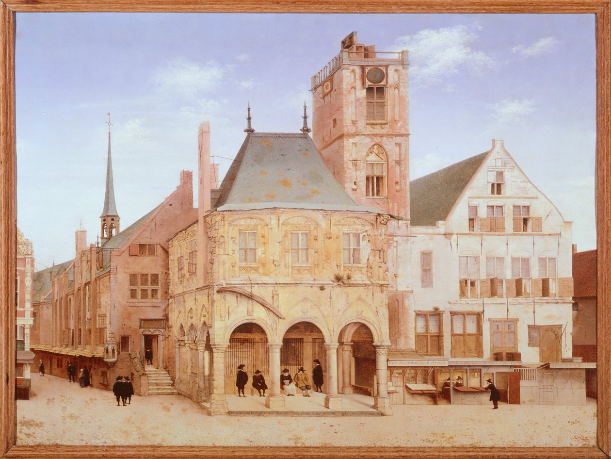 Old city hall in Amsterdam by Pieter Saenredam, Netherlands بواسطة بيتر يانز سينريدام
