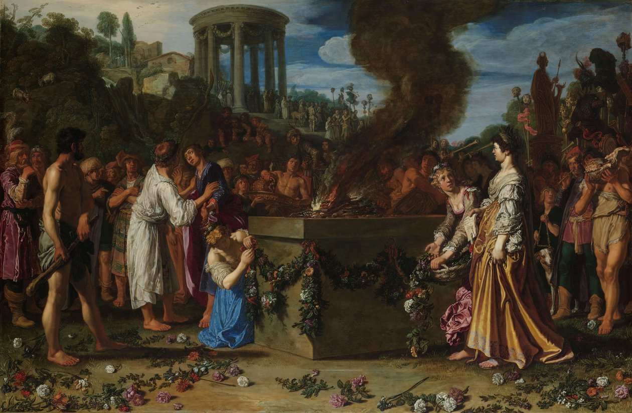 Orestes و Pylades الجدل عند المذبح Orestes و Pylades يتجادلان عند المذبح (Euripides ، Iphigenia in Tauris) بواسطة بيتر Lastman