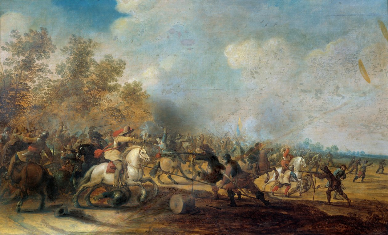 رسم سلاح الفرسان لبيتر مولينر (1602-1654) بواسطة بيتر مولنر