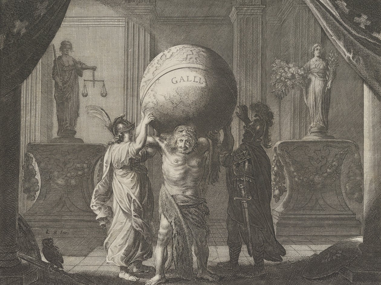 اللوحة 13: رمزية على الخلاف في فرنسا ، من Caspar Barlaeus، Medicea Hospes، 1638. بواسطة بيتر نولبي