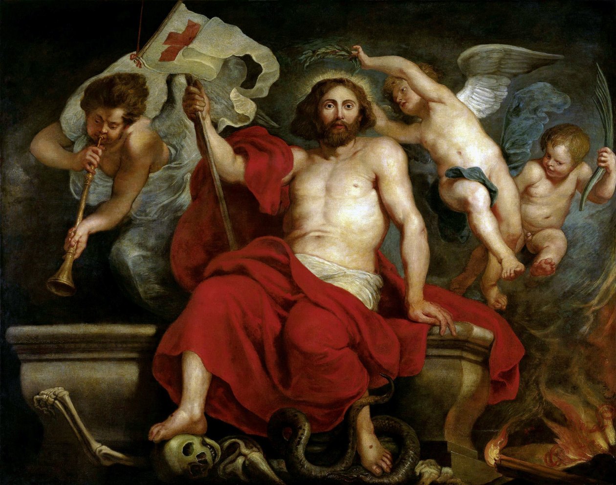 المسيح منتصر على الخطيئة والموت ، ج. 1615-1620. بواسطة بيتر بول روبنز