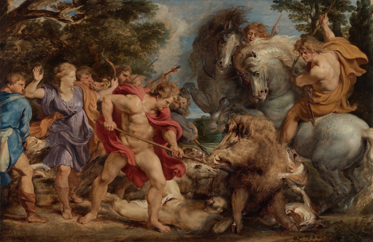 The Calydonian Boar Hunt ، ج. 1612 بواسطة بيتر بول روبنز