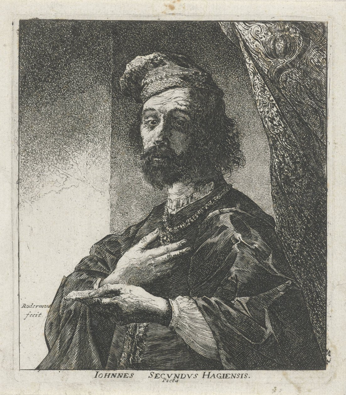 Portret van Janus Secundus بواسطة بيتر روترموندت