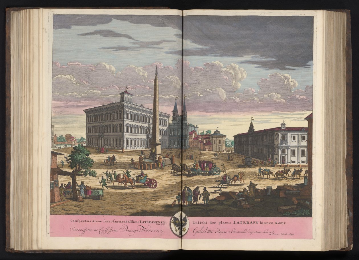 Gezicht op het Lateraan التقى de Sint-Jan van Lateranen te Rome منظر للمنطقة المقدسة في كنيسة لاتيران (...) (العنوان على الكائن) بواسطة بيتر شينك (أنا)