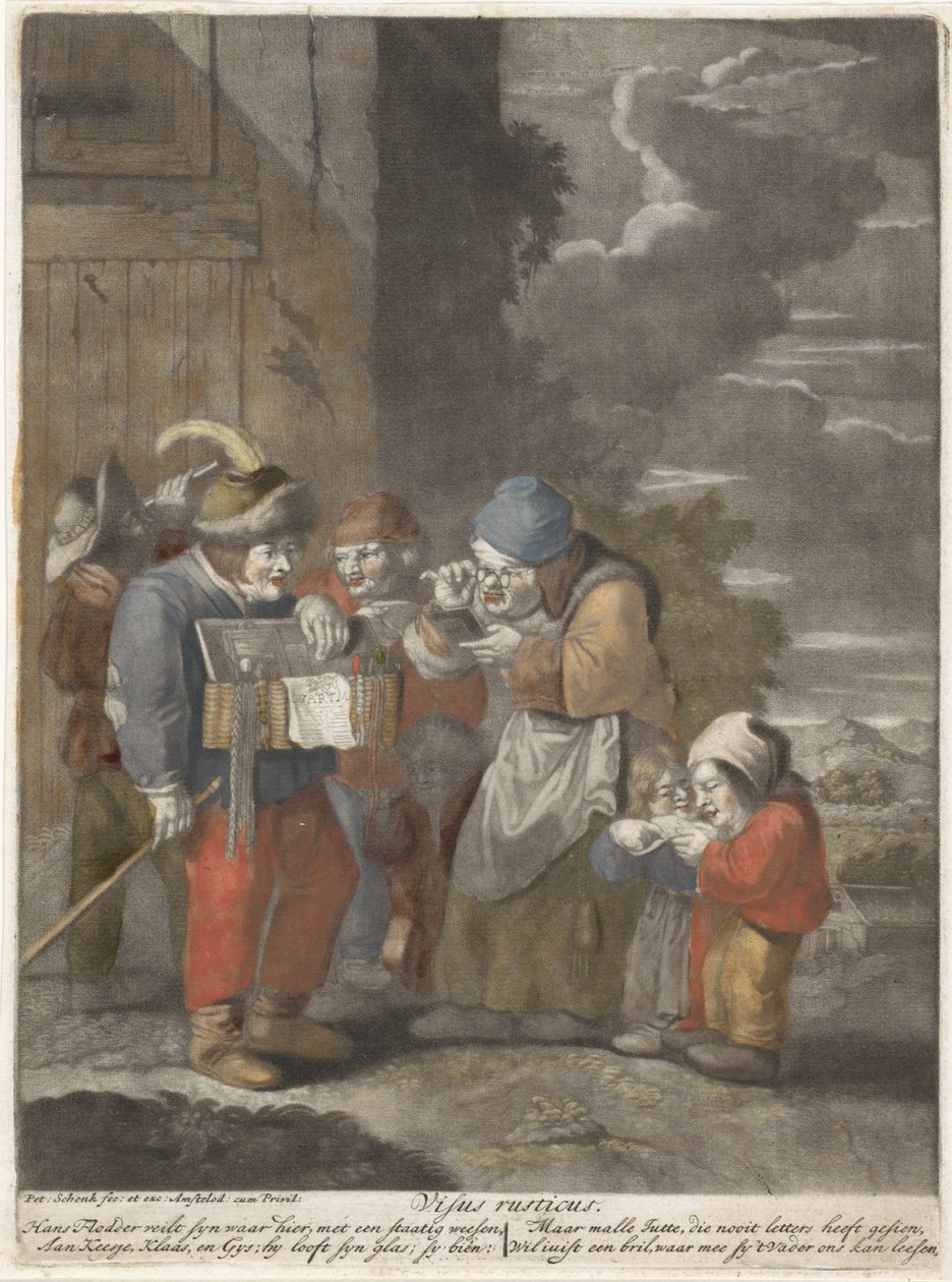 الوجه Visus rusticus (العنوان على الكائن) خمس حواس (عنوان المسلسل) بواسطة بيتر شينك (أنا)