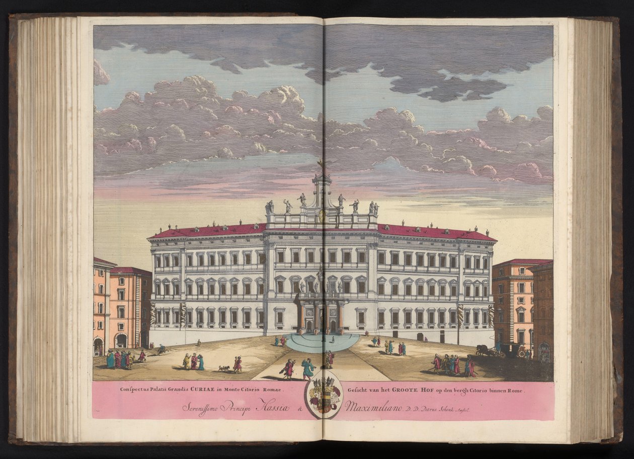 Palazzo di Montecitorio في روما منظر لقصر المحكمة الكبرى في مونتي سيتوريو روما (...) (العنوان على الجسم) بواسطة بيتر شينك (أنا)