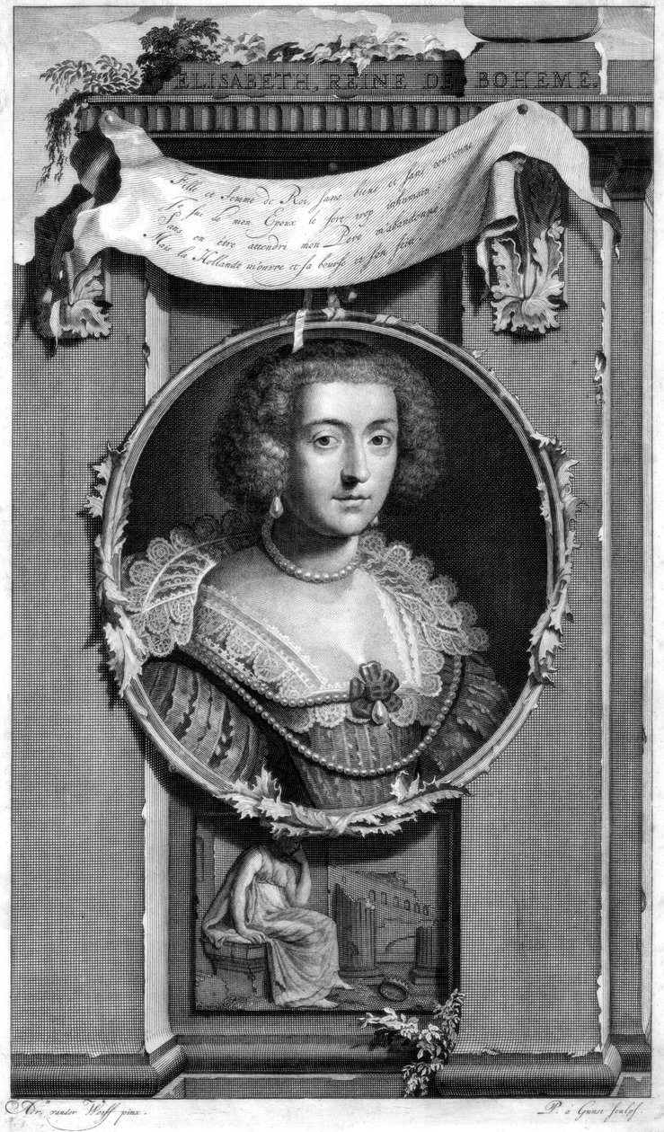 إليزابيث بوهيميا ، c1697. بواسطة بيتر ستيفنز فان جونست