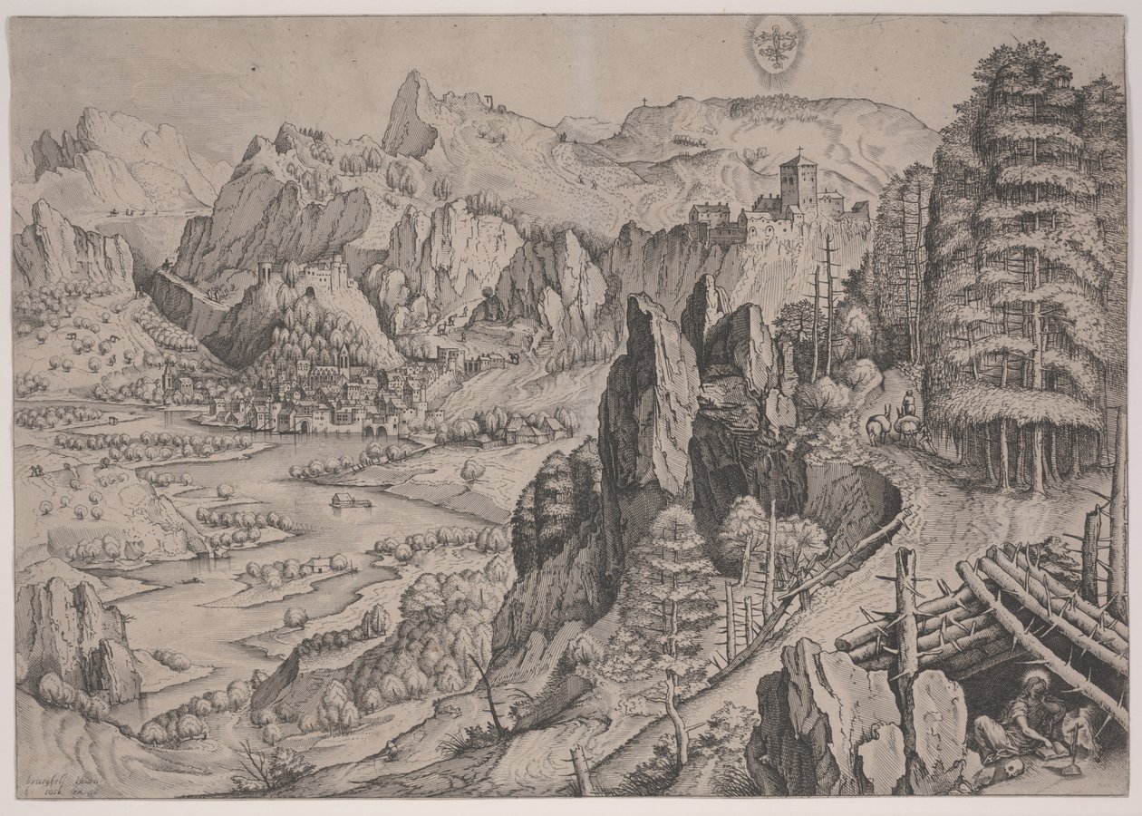 Magdalena Poenitens ، مطبوعة بواسطة Jan و Lucas van Duetecum بواسطة بيتر الأكبر (بعد) Brueghel