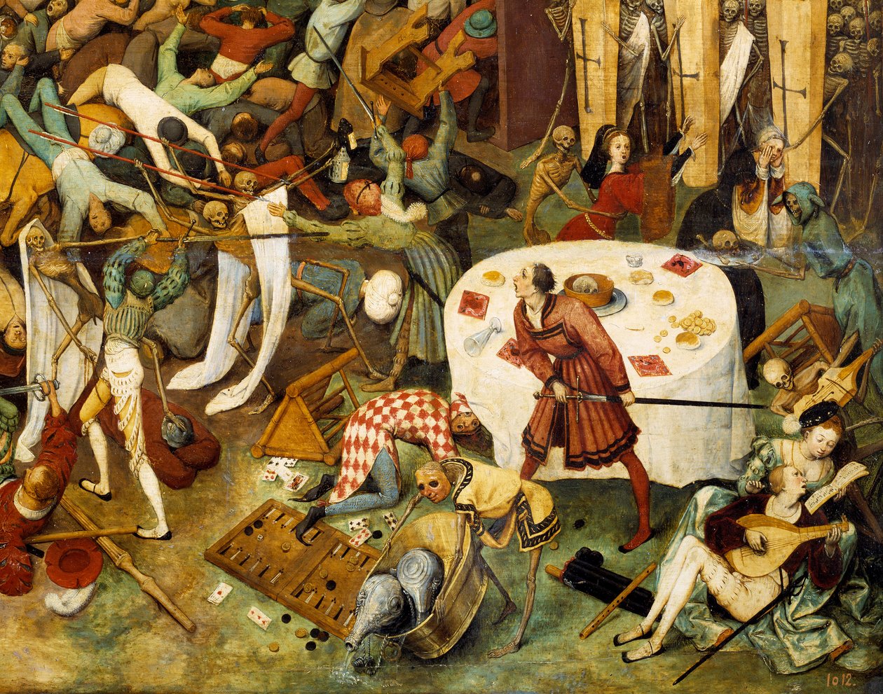 انتصار الموت لوحة بيتر بروغل (أو بروجيل أو بروغيل أو بروغل) الأكبر (1525-1569) القرن السادس عشر. 117x162 سم متحف دو برادو ، مدريد بواسطة بيتر بروغل الأكبر