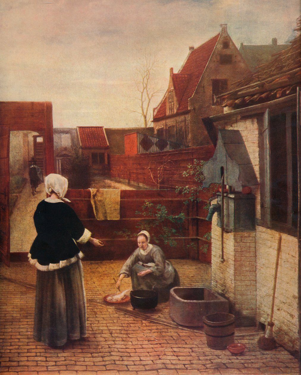 فناء هولندي ، c1658 ، 1911 بواسطة بيتر دي هوش