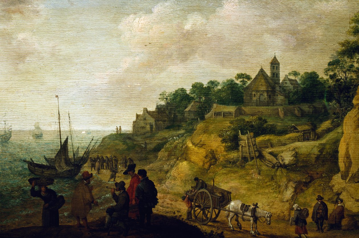 منظر هولندي ، منسوب إلى بيتر دي نين (1597-1639). بواسطة بيتر دي نين