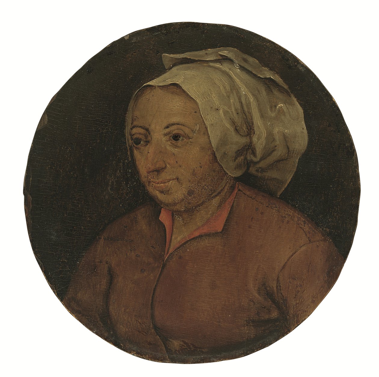 رأس امرأة (زيت على لوح) بواسطة بيتر الأصغر Bruegel