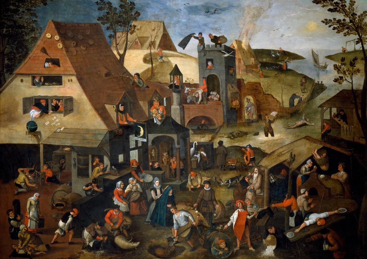 أمثال هولندا ، حوالي 1559 (زيت على لوح) بواسطة بيتر الأصغر Bruegel