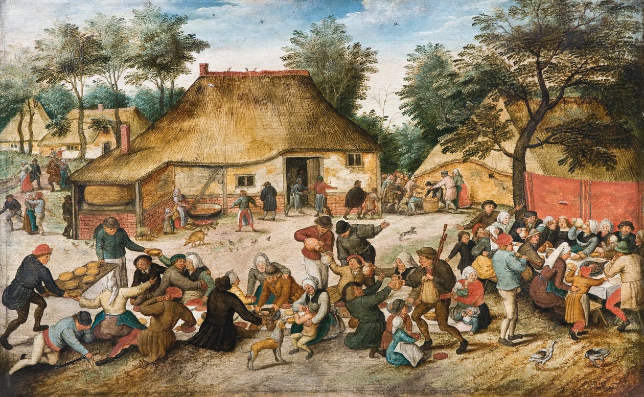 زفاف الفلاحين ، c.1600 بواسطة بيتر بروغل الأصغر