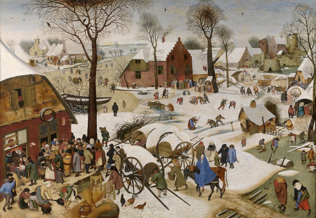 تعداد سكان بيت لحم (زيت على لوحة) بواسطة بيتر الأصغر Bruegel