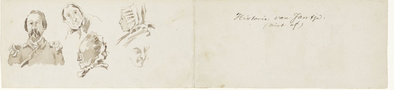 بعض الرسومات التخطيطية لتاريخ جانتجي تاريخ جانتجي. (غير مكتمل) (العنوان على الكائن) بواسطة بيتر فان لون