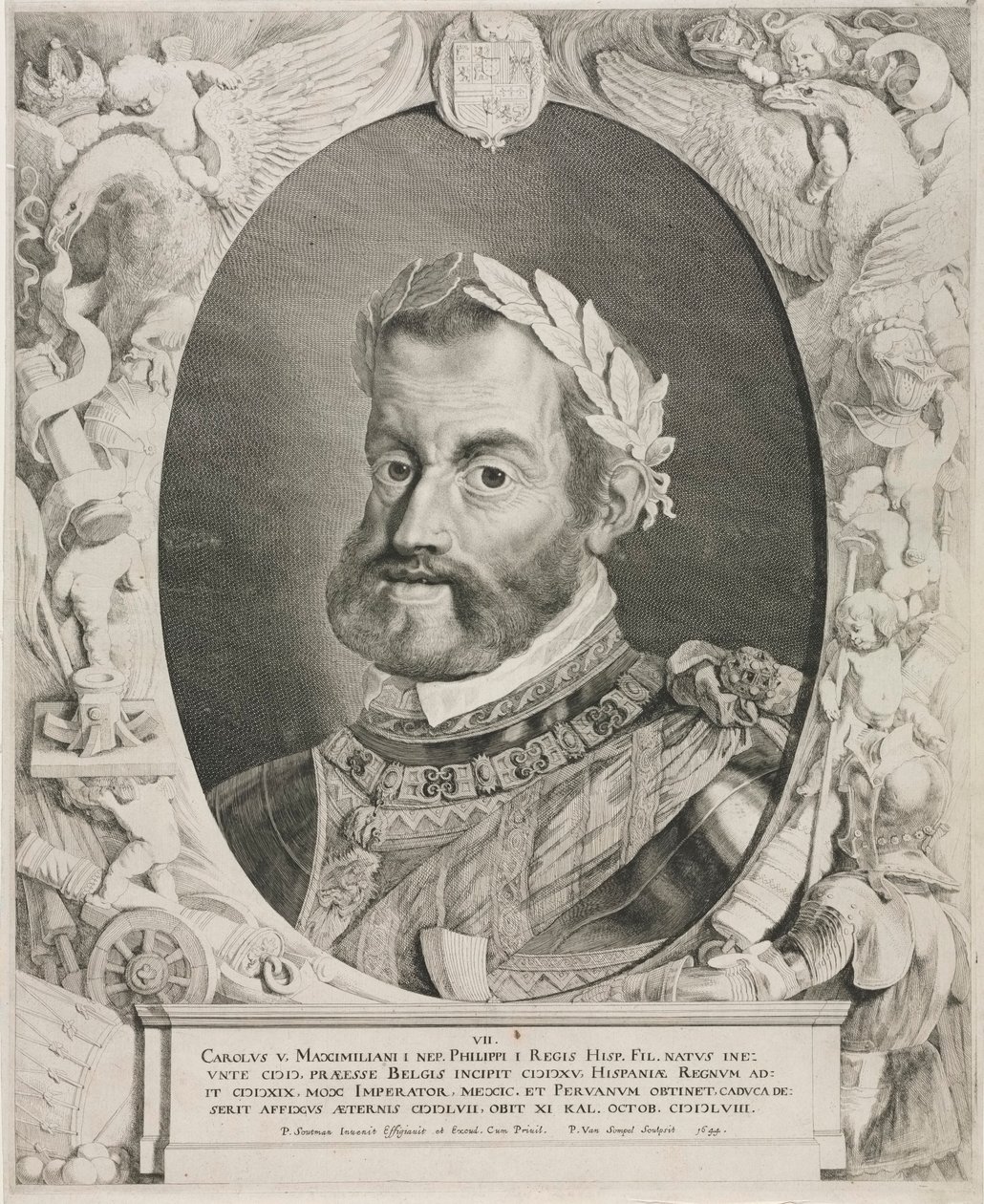 صورة للإمبراطور تشارلز الخامس ، 1644. بواسطة بيتر فان سومبل
