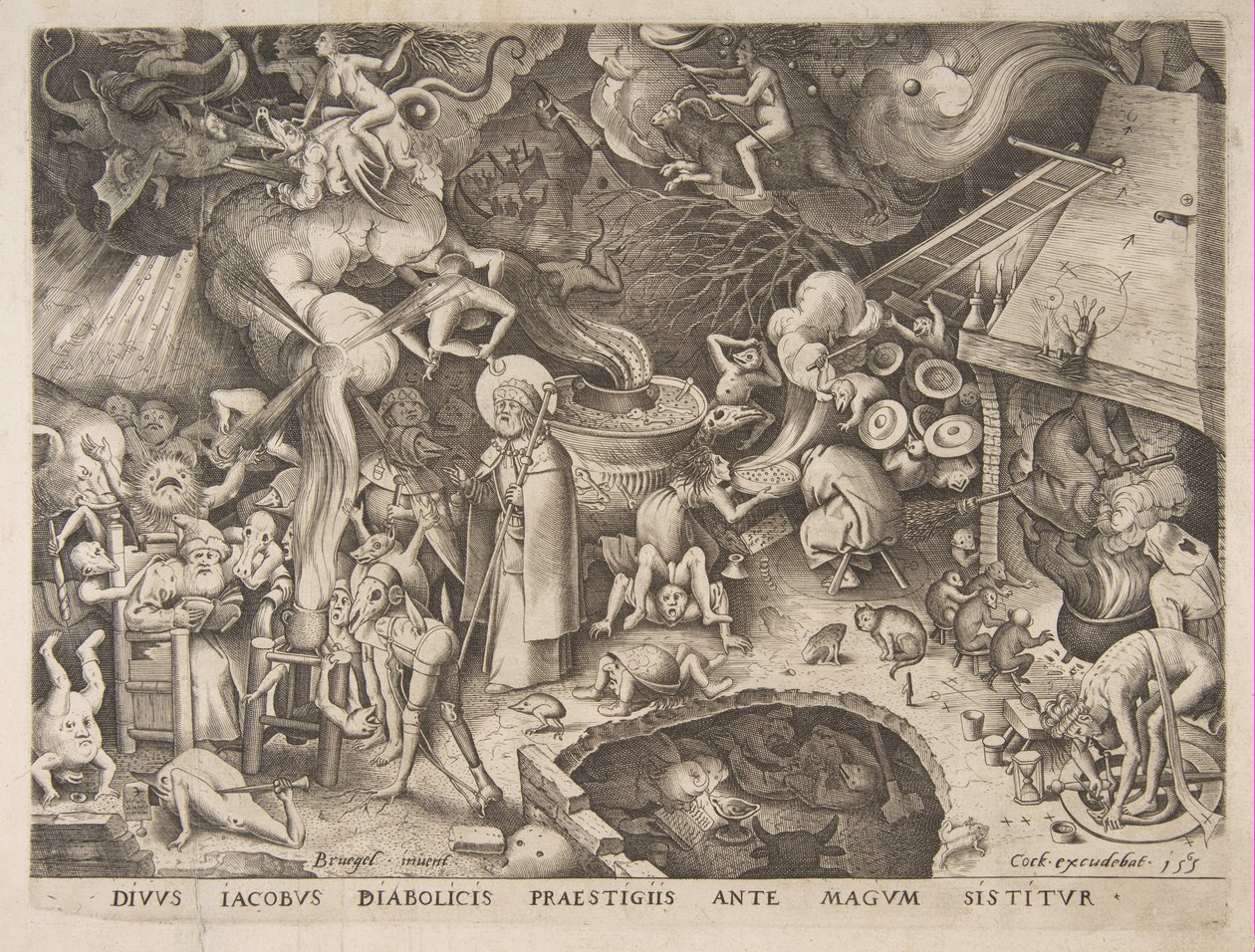 سانت جيمس والساحر Hermogenes ، 1565. بواسطة بيتر فان دير هايدن