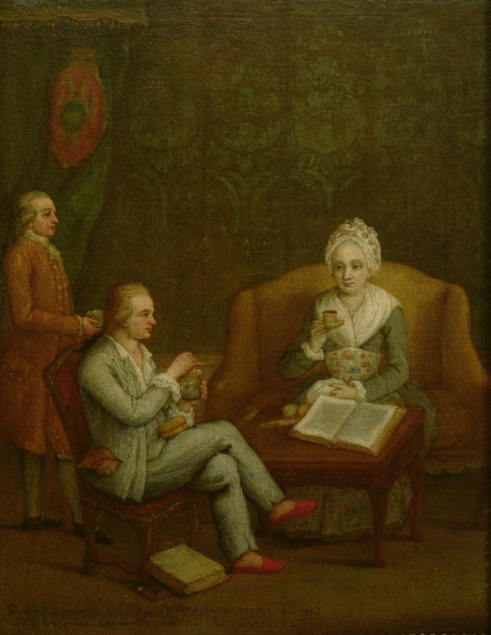 Adriana Giustinian Barbarigo وابنها Gerolamo Ascanio ، c.1776-79 بواسطة بيترو لونغي