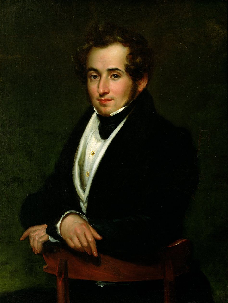صورة لفينشينزو بيليني (1801-35) بواسطة بيترو لوتشيني