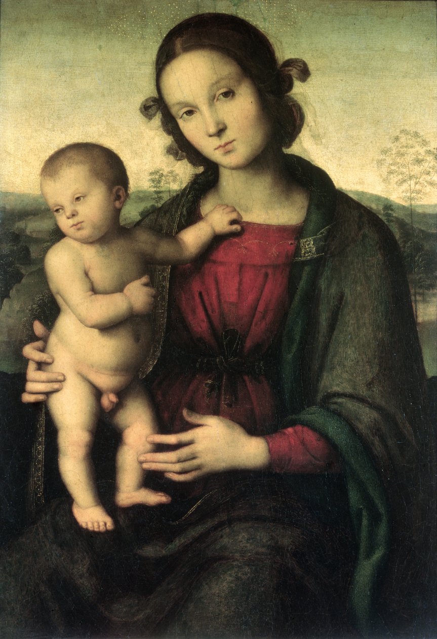 مادونا والطفل ، c.1495 بواسطة بيترو بيروجينو