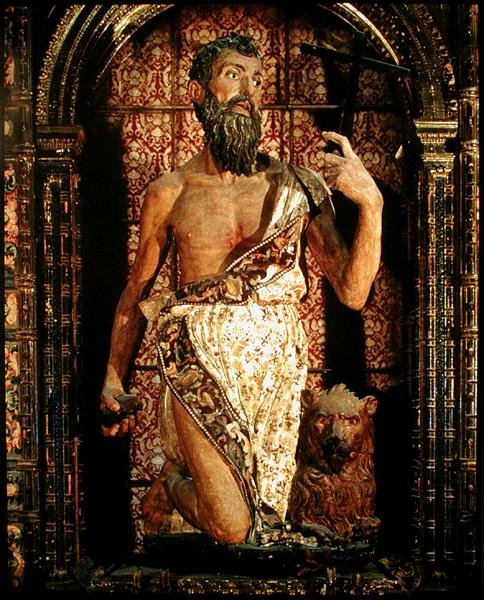 St Jerome (خشب متعدد الألوان) بواسطة بيترو توريجيانو