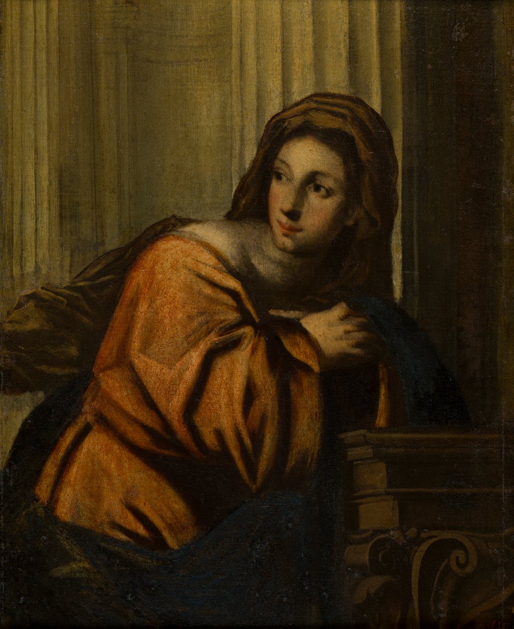 سيدة تُعرف باسم المجدلية ، حوالي 1623-78 (زيت على قماش مُلصق على لوح خشبي) بواسطة أتباع بيترو ديلا فيكيا