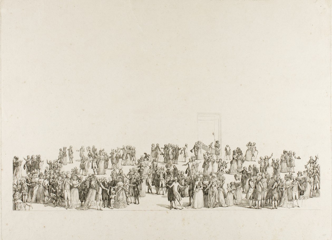 - المعرض بصالون اللوفر 1787 ، 1787 بواسطة بيترو أنطونيو مارتيني