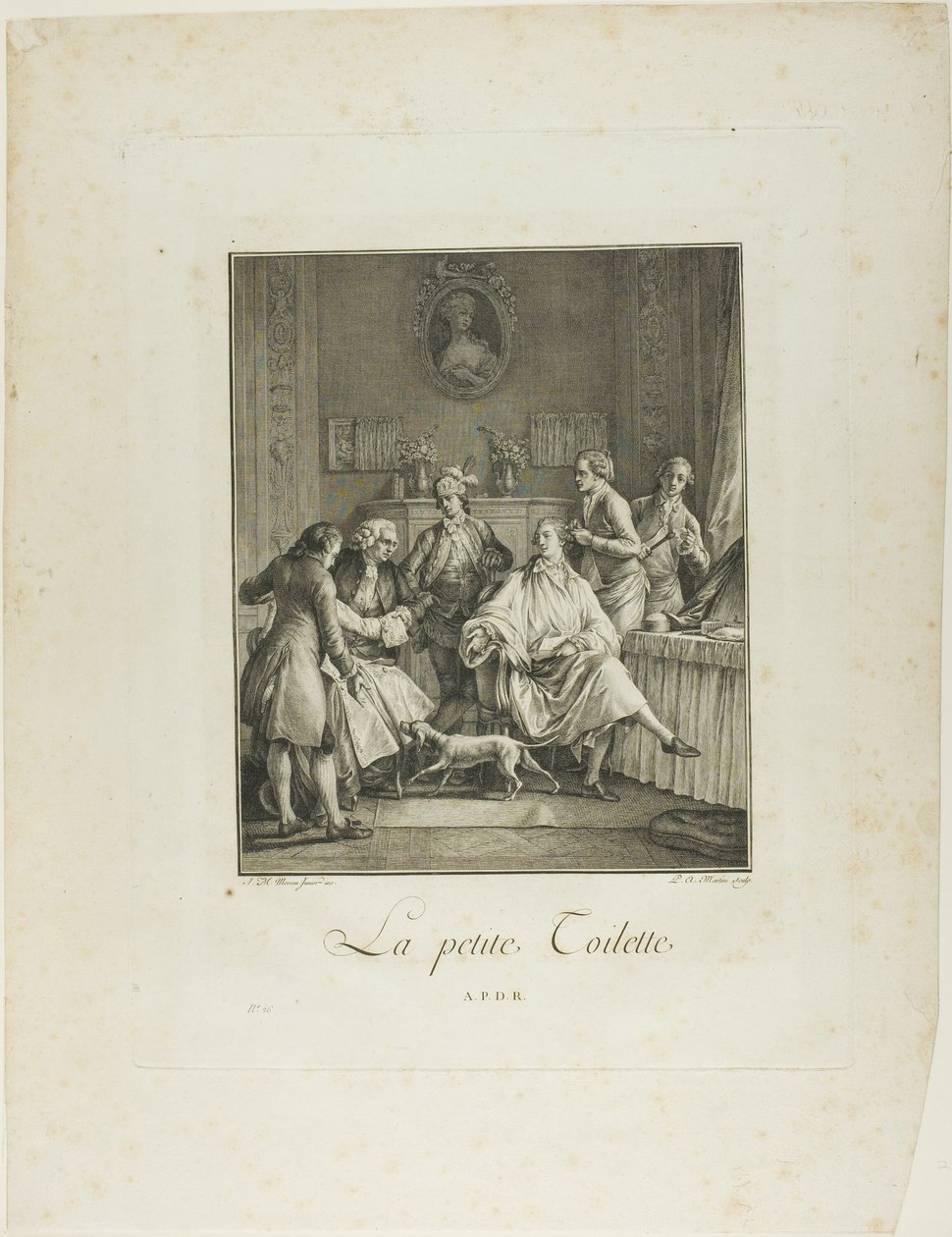 The Little Toilette ، من Monument du Costume Physique et Morale de la Fin du XVIIIe siècle بواسطة بيترو أنطونيو مارتيني