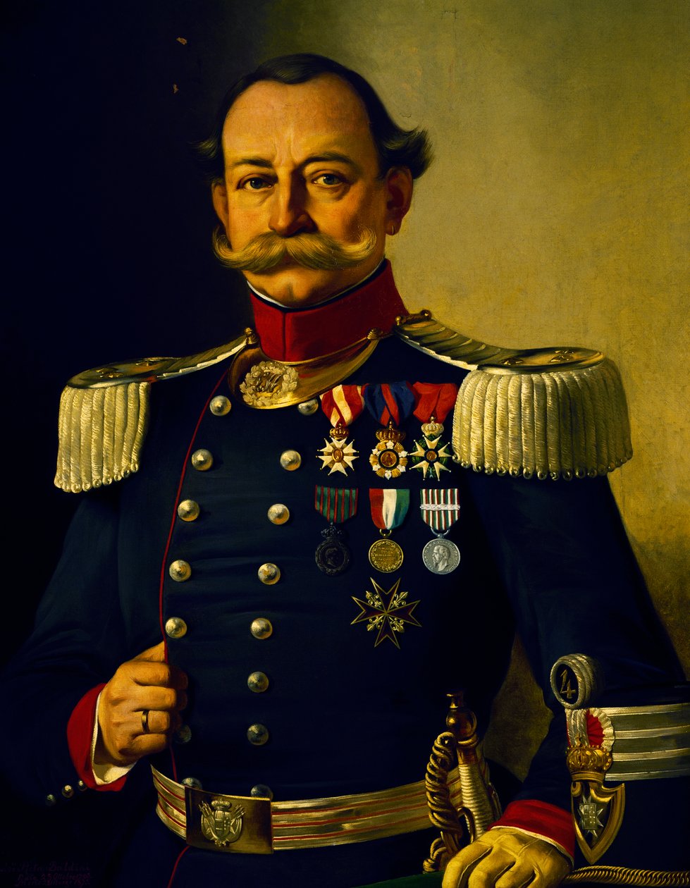 Portrait of Italian Colonel (oil on canvas) بواسطة بيترو بالديني