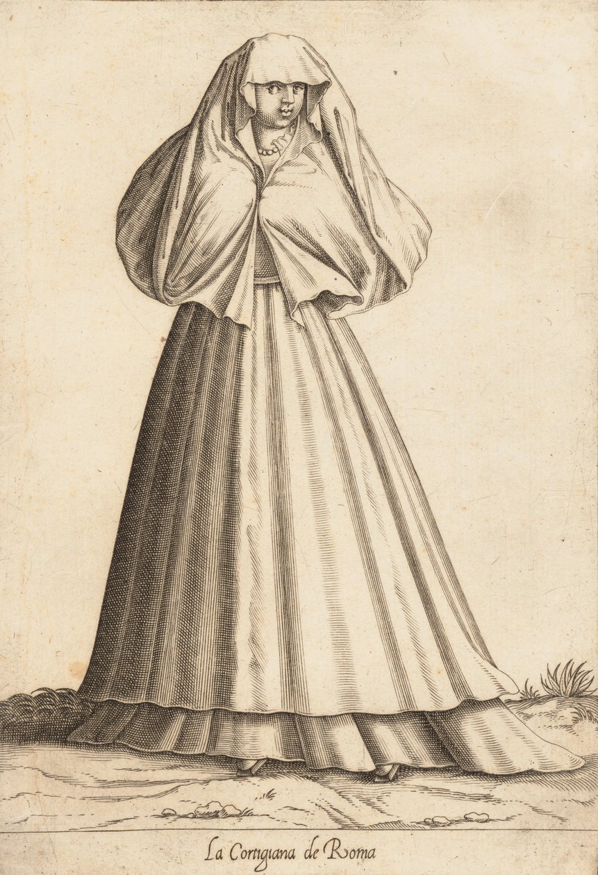 لا كورتيجيانا دي روما كورتيسان ، كاليفورنيا. 1580. بواسطة بيترو برتيللي.