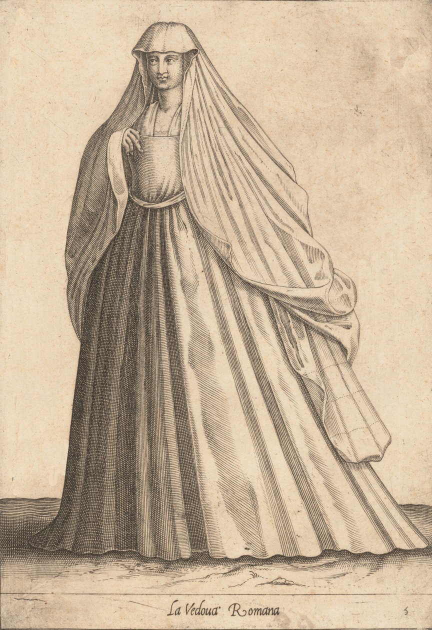 الأرملة الرومانية ، كاليفورنيا. 1580. بواسطة بيترو برتيللي.