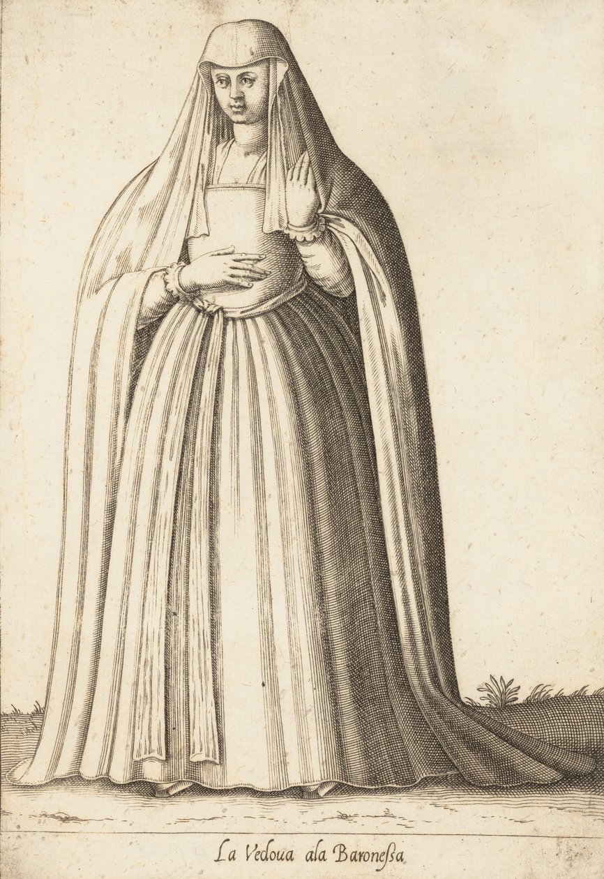 بارونة جناح الأرملة ، كاليفورنيا. 1580. بواسطة بيترو برتيللي.