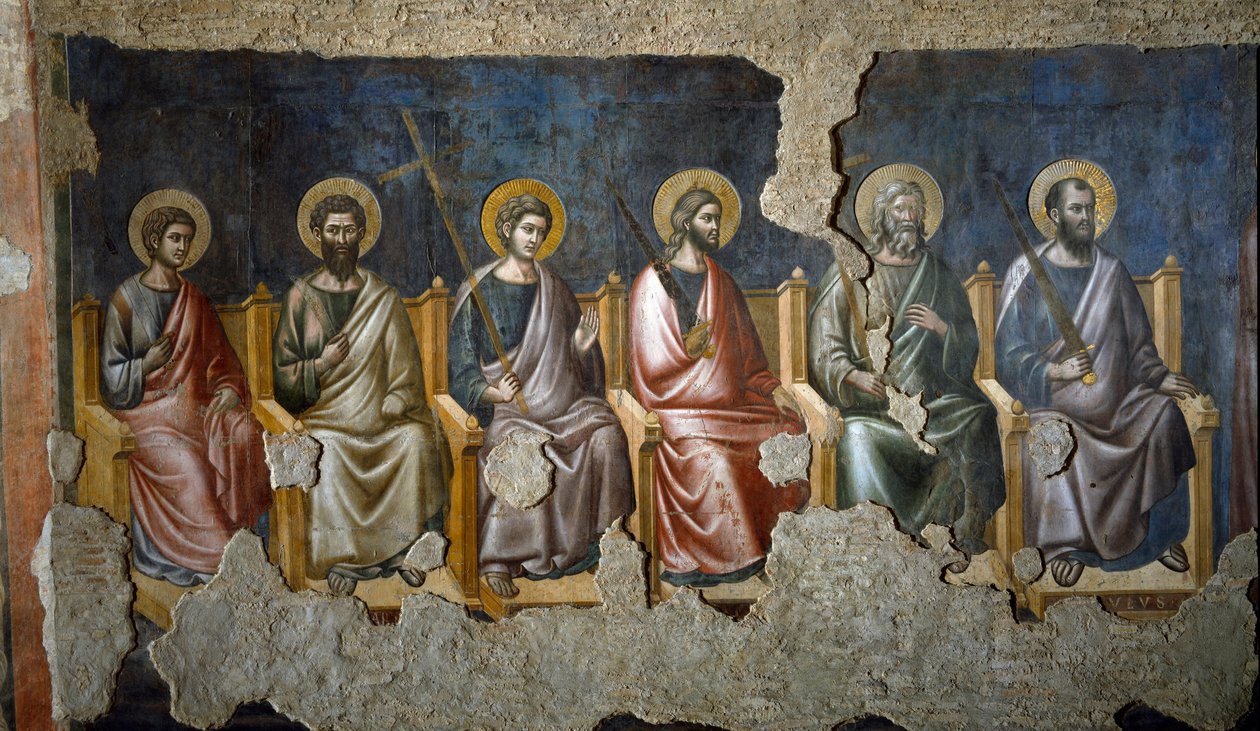 الدينونة الأخيرة: تفاصيل Apotres (Fresco بواسطة بيترو كافاليني