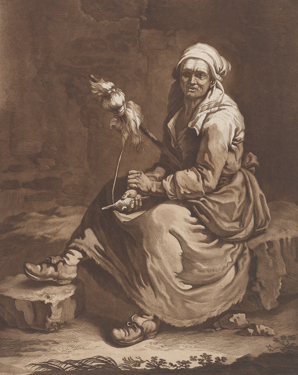 المرأة العاملة العجوز ، كاليفورنيا. 1757-1804. بواسطة بيترو جاكوبو بالميري