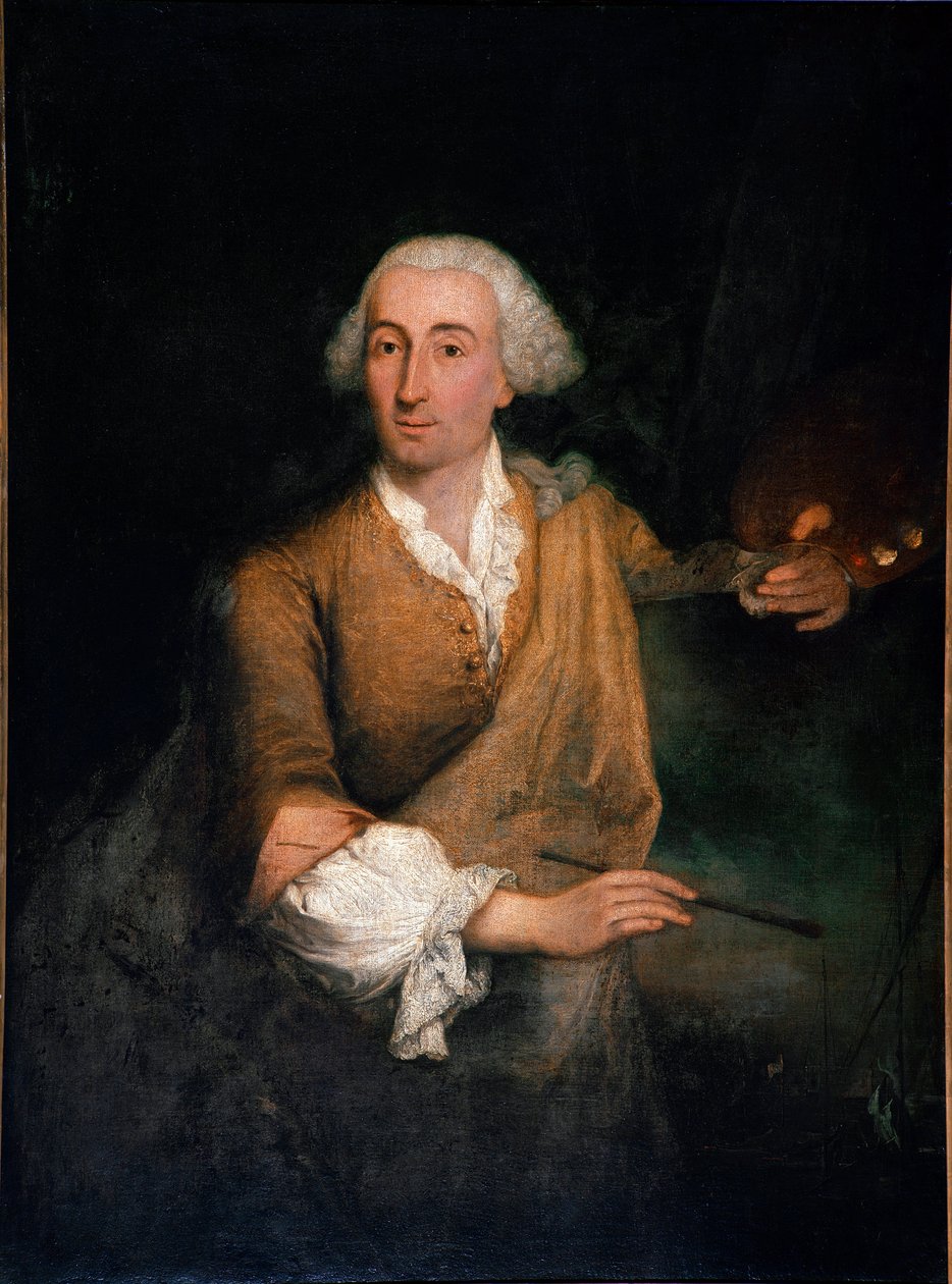 صورة للرسام فرانشيسكو غواردي (1712-1793) في سن 52 رسم بييترو لونجي (1702-1785) 1764 صن. 132x100 سم البندقية ، Ca 